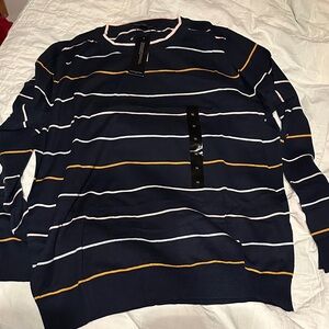 Navy Striped Sweater